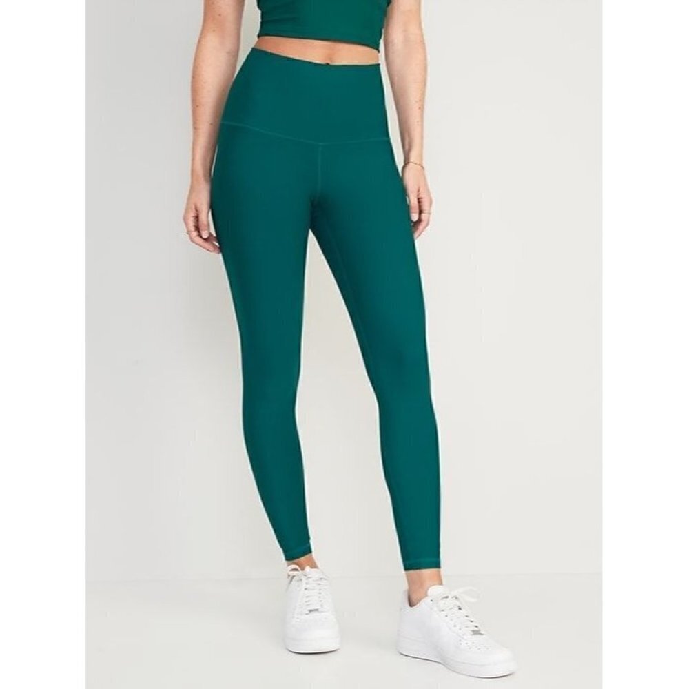 Old Navy Active Go Dry Emerald Green Athletic Leggings S